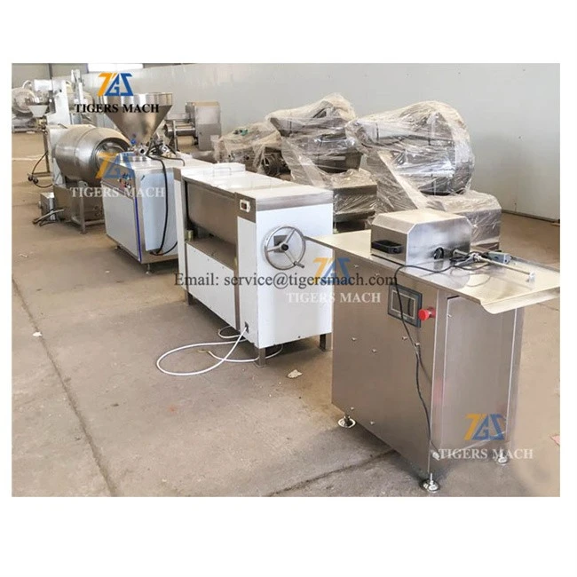 High quality natural casings tying automatic sausage process machine, Automatic sausage process line